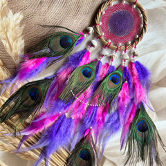 Intricate Weave Morphankh Rani Purple Wreath Ring Dreamcatcher