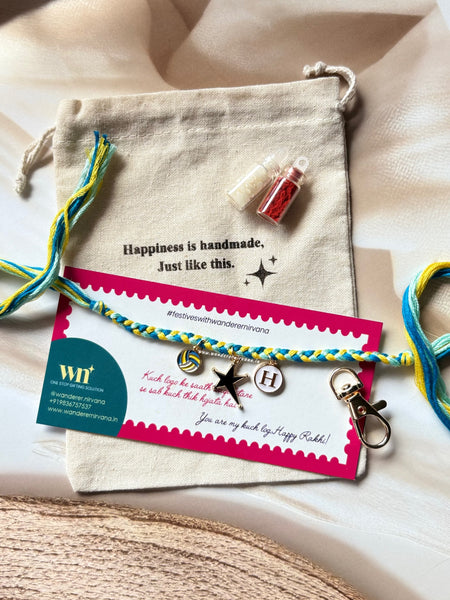 Volleyball Charm Rakhi Keychain