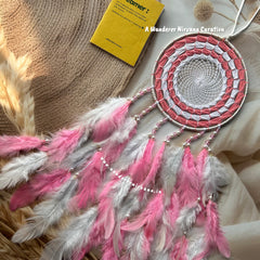 Dreamy Pink White Dreamcatcher