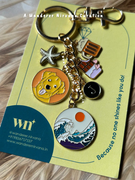 Jeremiah Golden Retriever Keychain