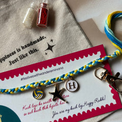 Volleyball Charm Rakhi Keychain