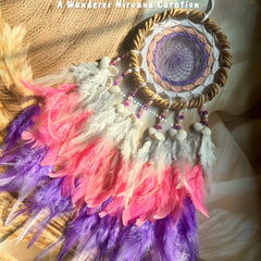 Cotton Candy Skies Dreamcatcher Wreath Ring