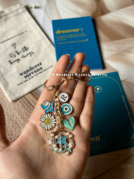 Blue Baby Beach Keychain