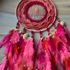 Love you Berry Much Red and Pink Dreamcatcher