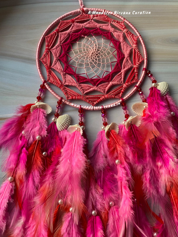 Love you Berry Much Red and Pink Dreamcatcher