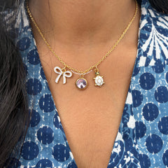 Lavender Pookie Turtle Neckpiece