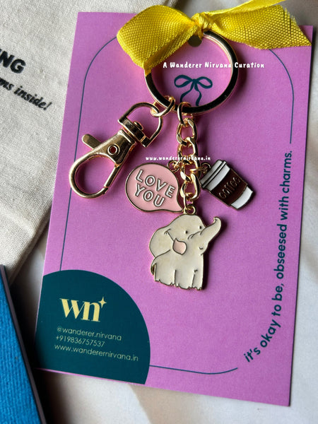 Love you - Coffee Keychain