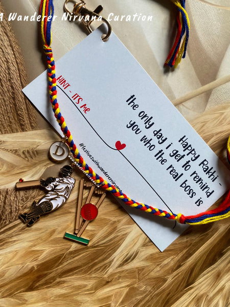 Cricket Stump Rakhi Bagcharm