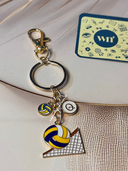 Volleyball Charm Keychain