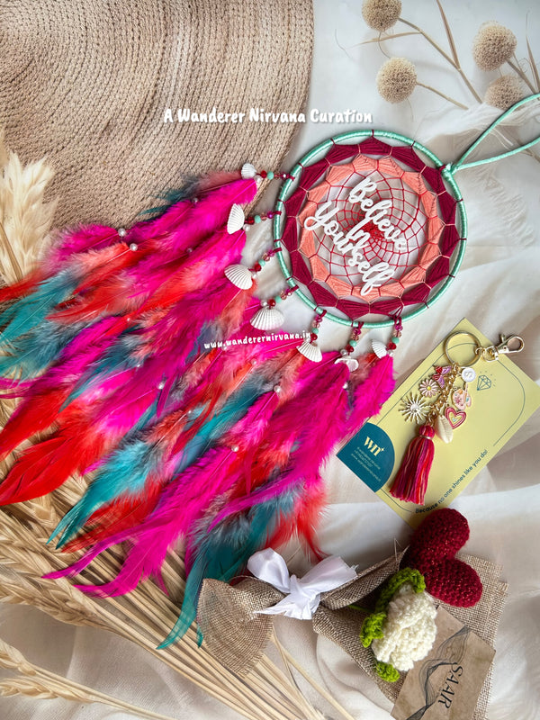 Believe in Yourself Bagcharm Flower Hamper Box