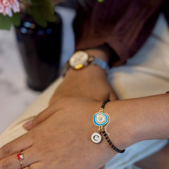 Neelam Nazariya Bracelet with Initial