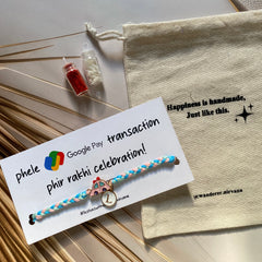 Car Kids Rakhi with Alphabet