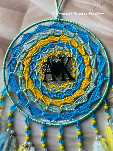 Mint Sky Yellow Hues Dreamcatcher