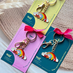 Happy Rainbow Keychain ( Set of 3)