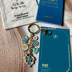 Blue Baby Beach Keychain