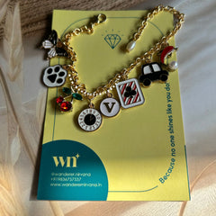 Classic Berry Personalised Bracelet with Pearl Drop