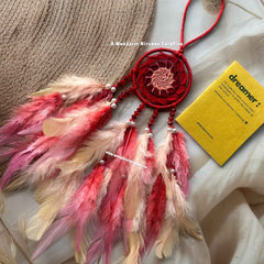 Red Rare Peach Beige Dreamcatcher
