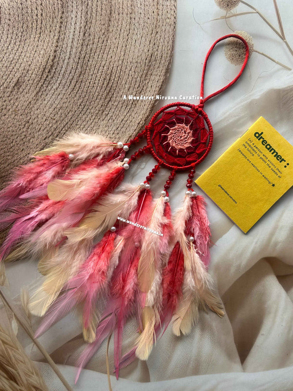 Red Rare Peach Beige Dreamcatcher