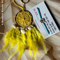 Bhaiya Bhabhi Dreamcatcher Tortoise Rakhi Set ( Yellow SeaBlue)