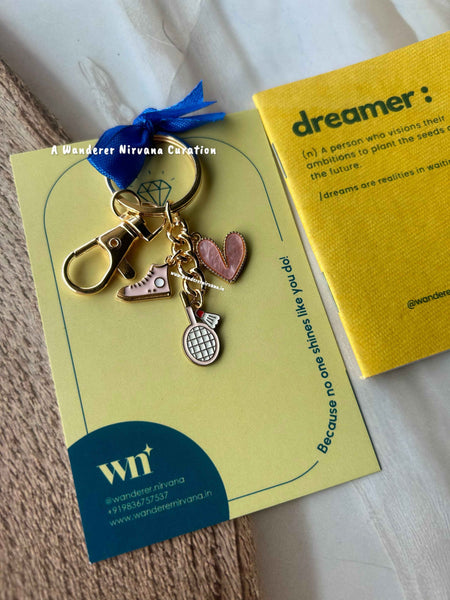 Badminton Pookie Keychain