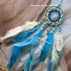Beige Blue Dreamcatcher