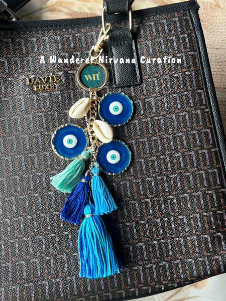 Cosmic Magic EvilEye Boho Keychain Bagcharm