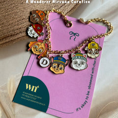 Paw Petrol Personalised Bracelet with Pearl Drop