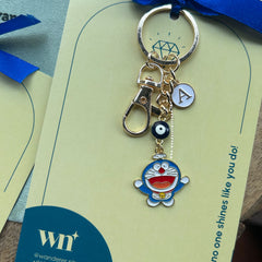 Doraemon Evil Eye Personalised Keychain