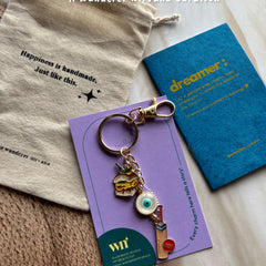 Vadapav Cricket Evileye Keychain
