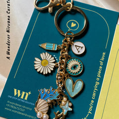 Beach Blue Personalised Keychain