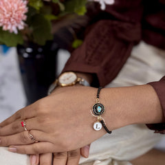 Safar Nazariya Bracelet with Initial