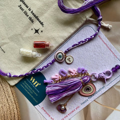 Bhaiya -Bhabhi Boho Lavender Set