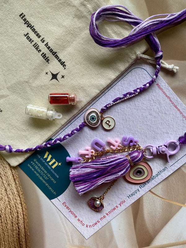 Bhaiya -Bhabhi Boho Lavender Set