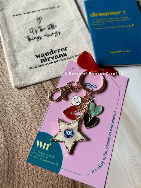 Heart Obsessed Evileye Keychain