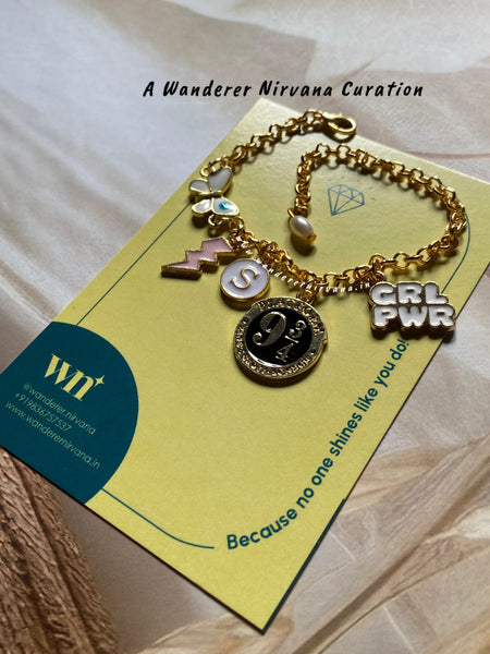 Butterfly Harry Potter Personalised Pearl Bracelet