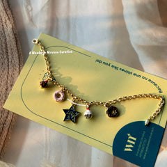 Cupcake Donut Star Moon Bracelet