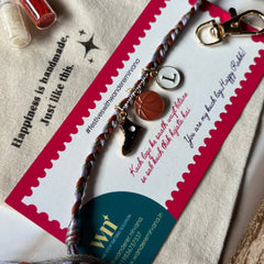 Basketball Charm Rakhi Keychain