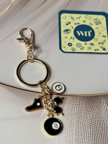 Snooker Charm Keychain