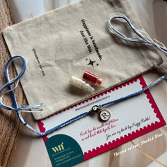 Evil Eye Rakhi with alphabet