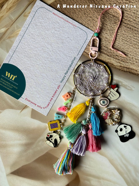 Friends Panda Boho Personalised Lumba Bagcharm