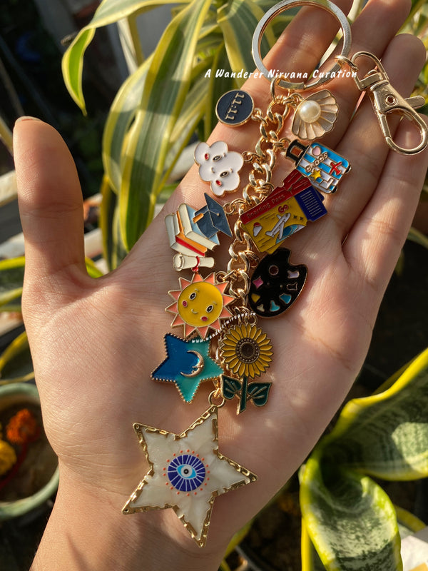 Graduation Travel Universe Evil Eye Bagcharm