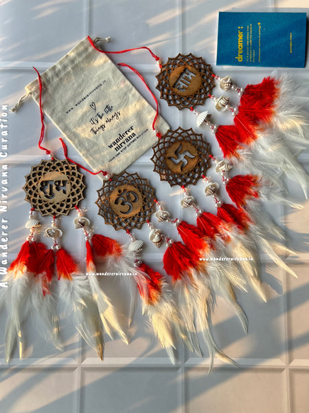Shubh Labh Ohm Swastik Red-White Jalsa