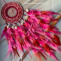 Love you Berry Much Red and Pink Dreamcatcher