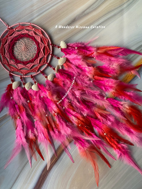 Love you Berry Much Red and Pink Dreamcatcher