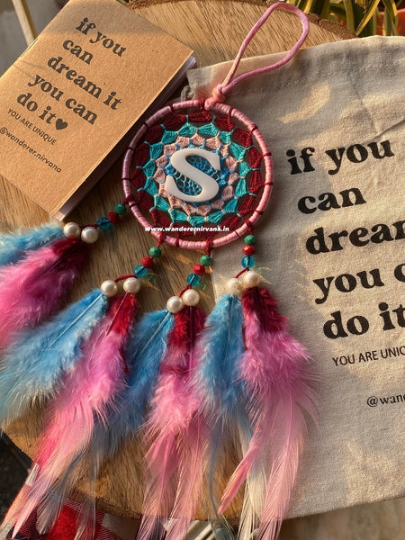 Baby Pink Dreamcatcher with Name