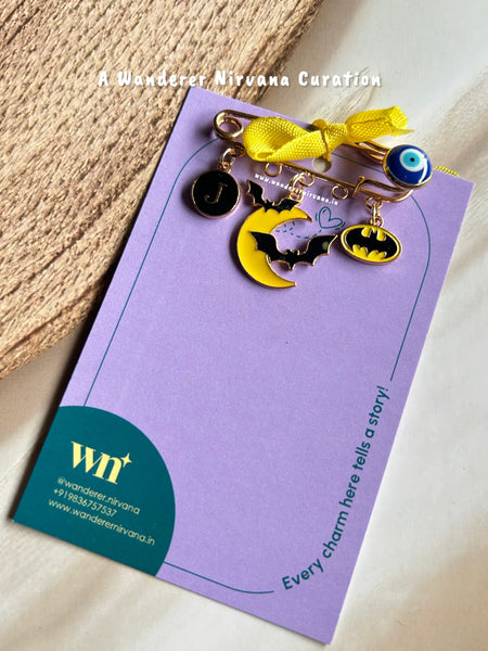 Batman Personalised Evil Eye Brooch