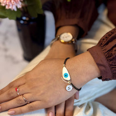Shakti Nazariya Bracelet with Initial