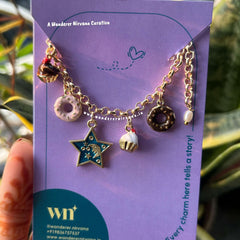 Cupcake Donut Star Moon Bracelet