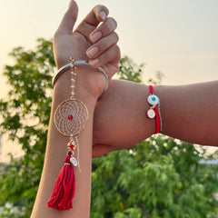 Bhai - Bhabhi Set (Red)