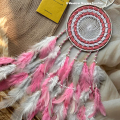 Dreamy Pink White Dreamcatcher
